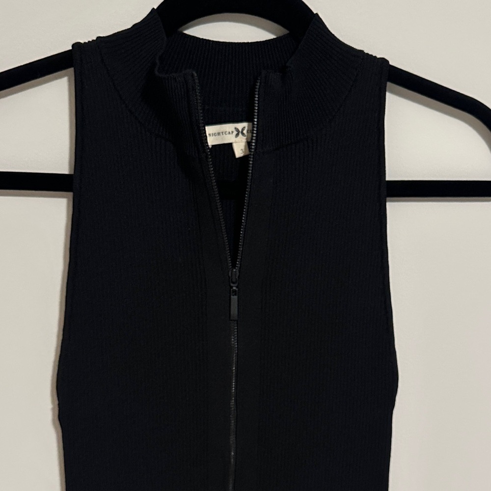 Nightcap Black Sleeveless Bodysuit